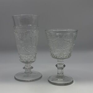 Vintage Duncan and Miller Goblet and Cordial